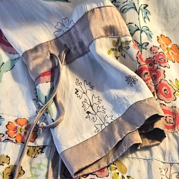 Floral Hooded Tunic Dress With Drawstring Waist & Sleeves - Picture 8 of 12